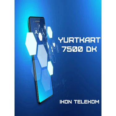 İkon Telekom YurtKart 7500 Dakika - Ankesörlü Telefon Arama Kartı