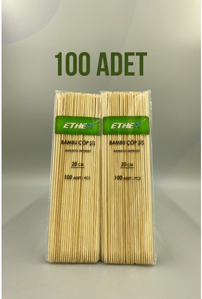 Ethex Bambu Çöp Şiş 100 Adet