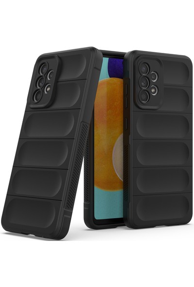 Eabhulie Galaxy A52S 5G / A52 5G / A52 4G İçin Kaymaz Silikon Telefon Kılıfı - Siyah (Yurt Dışından)