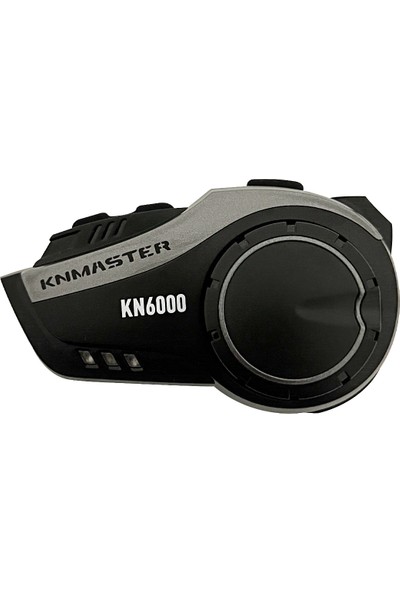 Knmaster KN6000 Motosiklet Kask İnterkom Bluetooth Intercom Kulaklık Seti Gri