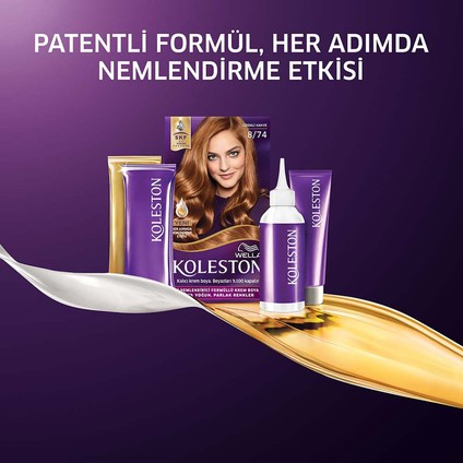 Koleston Kıt 8/74 Gızemlı Kahve 2x Paket