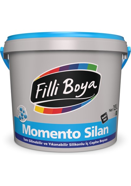 Momento Silan Ipeksi Mat Silinebilir ve Yıkanabilir Silikonlu Iç Cephe Boyası