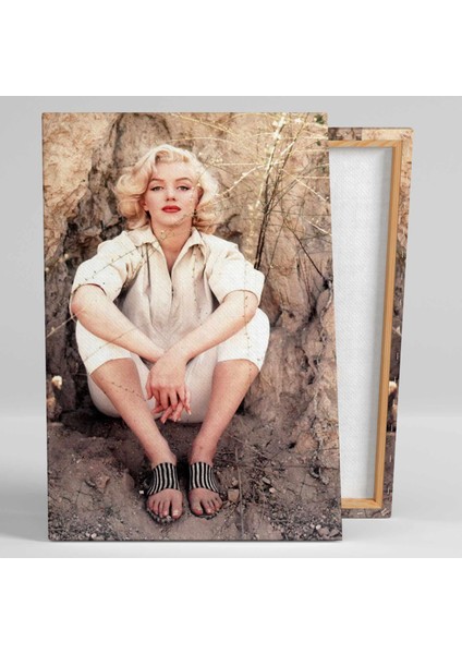 Marilyn Monroe Retro Kadın Kanvas Tablo