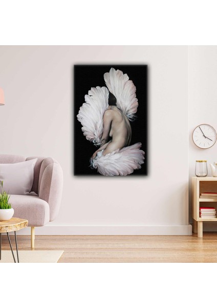 Nü Melek Kadın Model Kanat Angel Woman Kanvas Tablo