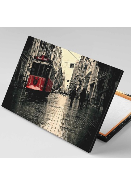 İstanbul Taksim İstiklal Caddesi Tranway Kanvas Tablo fiyatları