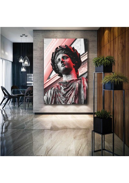 Modern Heykel Işık Sanat Kanvas Tablo