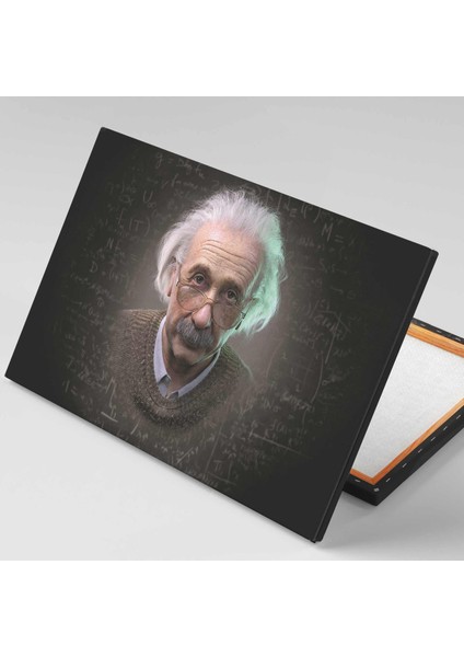 Albert Einstein Bilim Dahi Dekor Kanvas Tablo