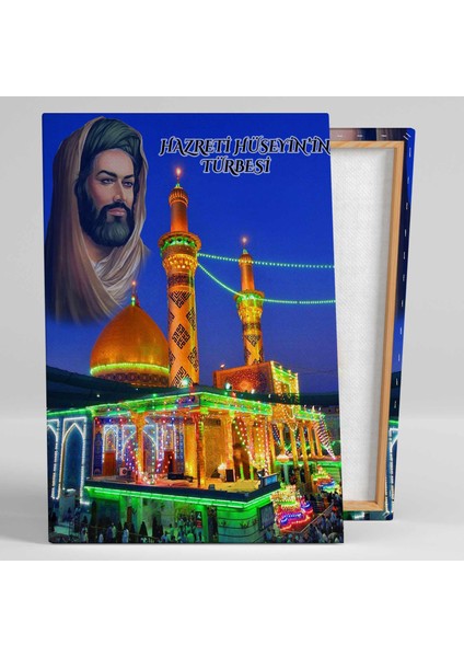 Hazreti Ali Hazreti Hüseyinin Türbesi Kanvas Tablo
