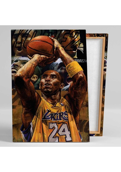 Kobe Bryant Black Mamba Lakers Taraftar Basketbol Nba Kanvas Tablo