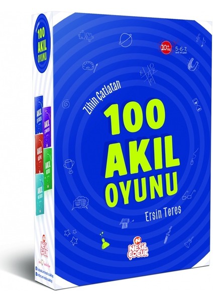 Zihin Çatlatan 100 Akıl Oyunu (5 Kitap Takım)