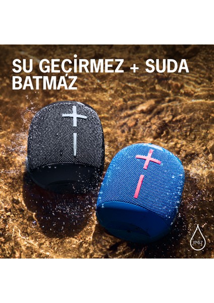 Ultimate Ears Wonderboom 3 Su ve Toz Geçirmez Taşınabilir Bluetooth Hoparlör - Pembe