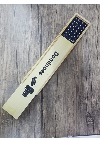Ahşap Kutulu Domino Seti / Domino Oyunu