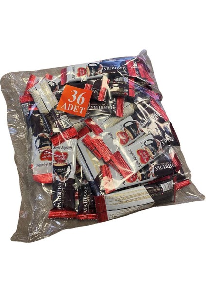 Coffee 3ü1 Arada Sütlü Köpüklü 36x10gr Mini Küçük Boy İkramlık Otobüs Hazır Kahve Poşet