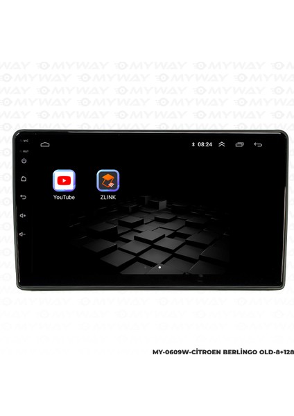 Citroen Berlingo Android Carplay Multimedya Navigasyon Ekran Teyp 8GB+128GB modelleri