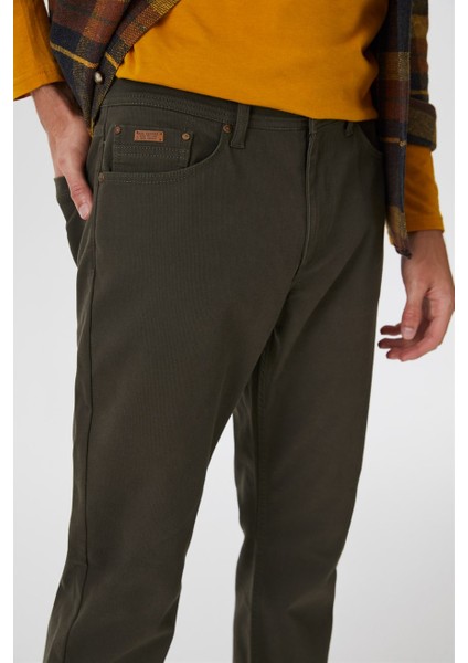 Jagger Porter Erkek Dokuma Pantolon Haki