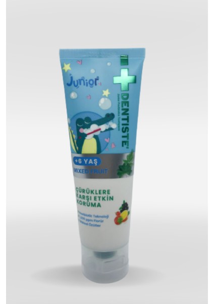Kids Junior +6 Yaş Bitkisel Karışık Meyveli Çocuk Diş Macunu fırsatları