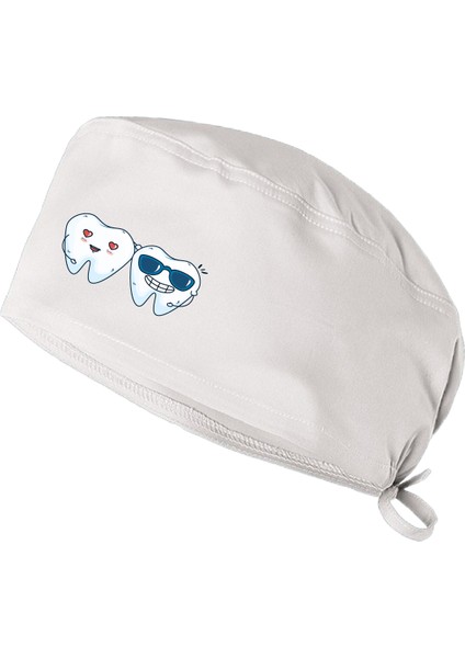 Gülen Diş Baskılı Doktor Hemşire Hastane Aşçı Medikal Cerrahi Bone