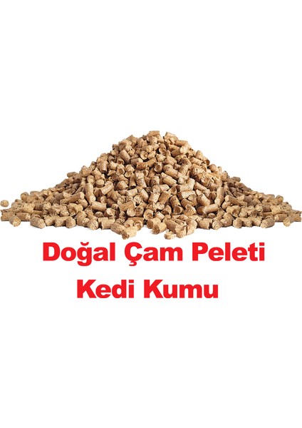 Doğal Çam Pelet Kedi Kumu 2 kg 4 l x 3 Paket 12 l