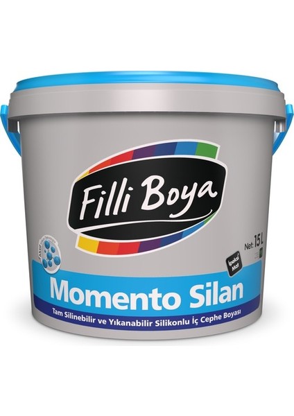 Momento Silan Ipeksi Mat Silinebilir ve Yıkanabilir Silikonlu Iç Cephe Boyası
