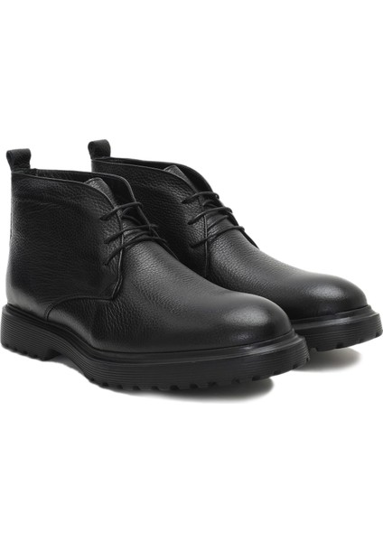 Damita Siyah Erkek Deri Bot