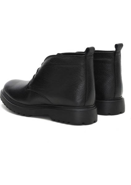 Damita Siyah Erkek Deri Bot indirimleri
