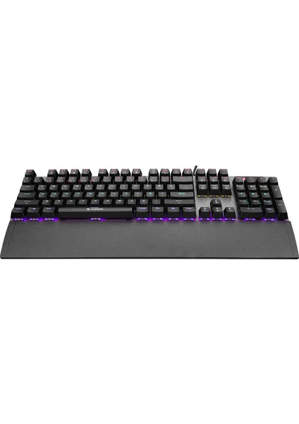 Kb-Mk7 Gri USB Bilek Destekli Mekanik Klavye Q Blue Switch Gaming Oyuncu Klavyesi