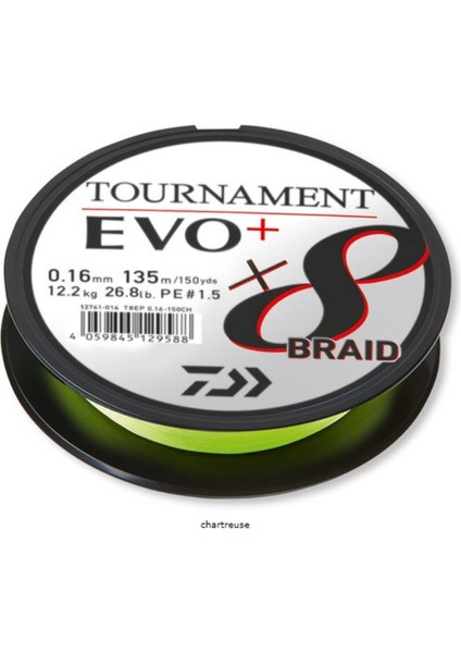 Tournament Evo+ 8b Chartreuse Ip Misina (135M) fiyatları