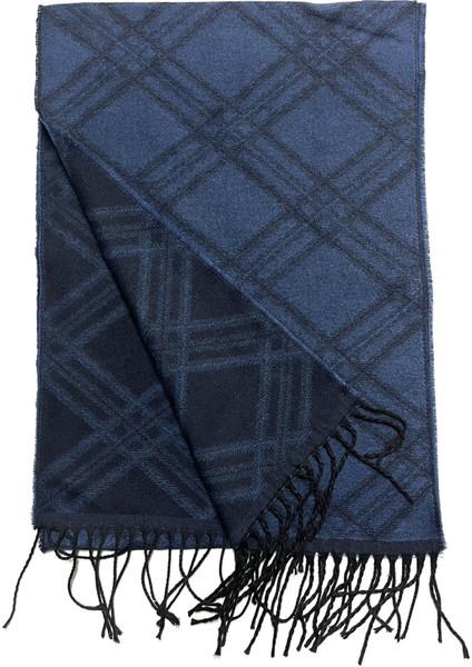 Mavi Lacivert Kare Desen Atkı Kaşkol fiyatları