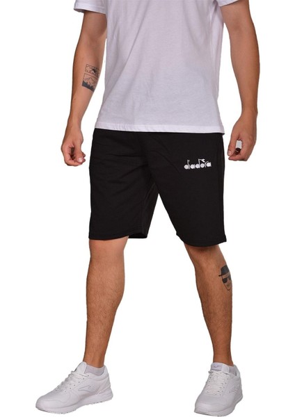 Mesa - Pamuklu Siyah Spor Şort - Dıadoramesa