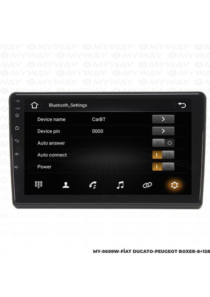 Peugeot Boxer Android Carplay Multimedya Navigasyon Ekran Teyp 8GB+128GB fiyatları