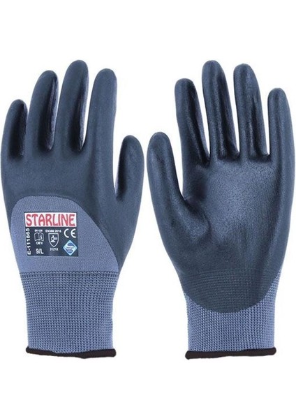 E-111865 Köpük Nitril Eldiven No:9