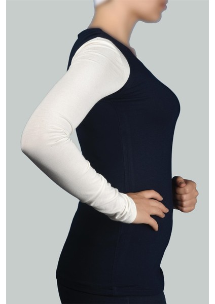 Sıfır Kol Bisiklet Yaka Likralı Penye Kadın Body - Lacivert modelleri