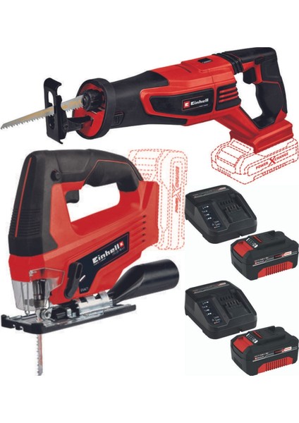 Tc-Js 18 Dekupaj Te-Ap 18/28 Tilki Kuyruğu 2X4.0AH Akülü Set