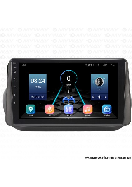 Peugeot Bipper Android Carplay Multimedya Navigasyon Ekran Teyp 8GB+128GB