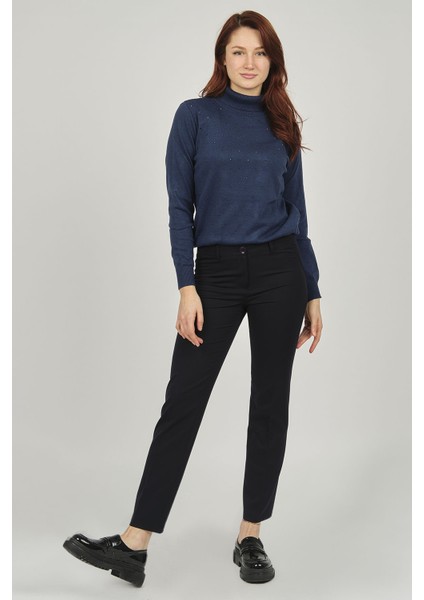 Kadın Likralı Pantolon 4130059 Lacivert