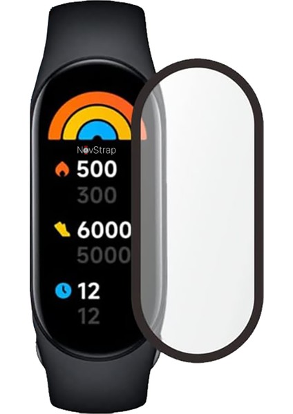 Xiaomi Mi Band 7 Uyumlu Ekran Koruyucu Nano Esnek Cam Tam Kaplayan Ppm