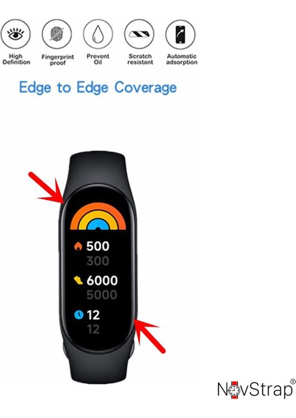 Xiaomi Mi Band 7 Uyumlu Ekran Koruyucu Nano Esnek Cam Tam Kaplayan Ppm modelleri