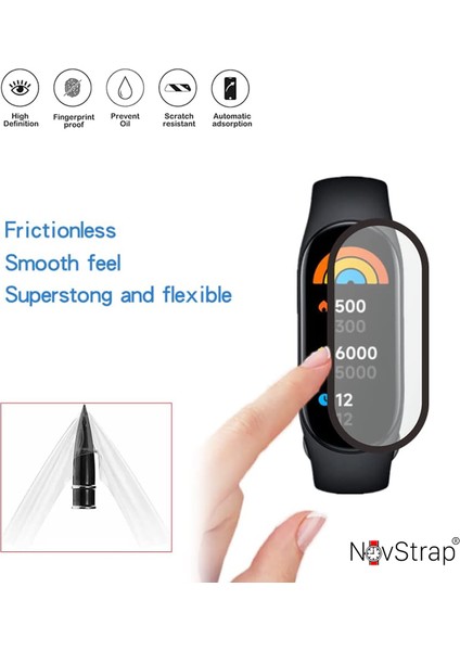 Xiaomi Mi Band 7 Uyumlu Ekran Koruyucu Nano Esnek Cam Tam Kaplayan Ppm fırsatları