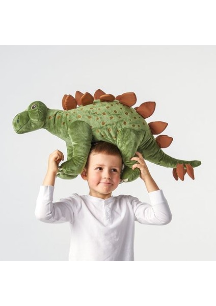 Peluş Oyuncak 75 cm Dinazor Yeşil Renk Meridyendukkan Oyuncak