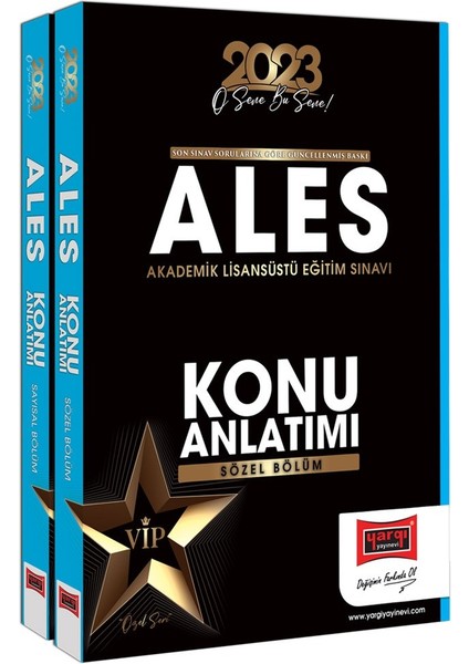 2023 ALES Sayısal ve Sözel Konu Anlatımlı Set (2 Cilt)