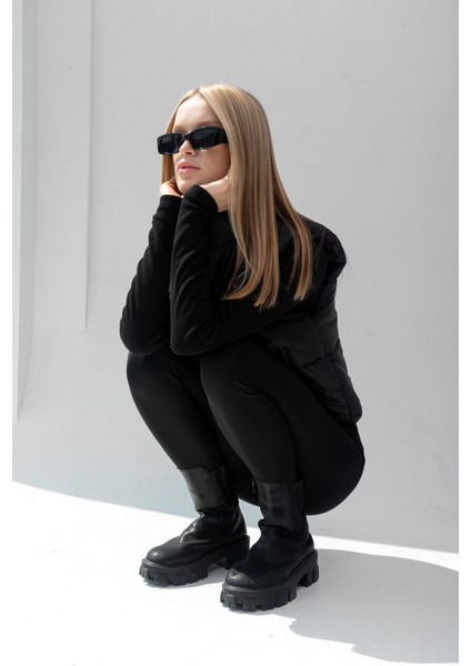 Siyah Ekstra Yüksek Bel Toparlayıcı Tayt indirimleri