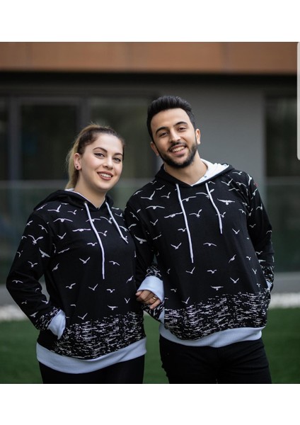 Sevgili Kombini Sweatshirt Martı Desen