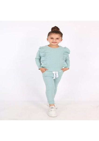 Kız Çocuk Mükemmel Fitilli Alt Üst Eşofman Takım fiyatları