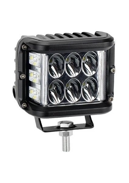 Beyaz LED Sarı Çakarlı Kare Off Road Sis Farı Çalışma Lambası 12 LED 10-30V 36W