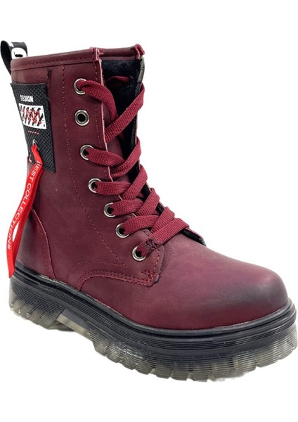 Bordo Şeffaf Taban Çocuk Günlük Postal Bot (31-35) fiyatları