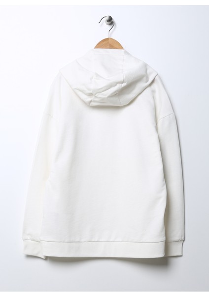 Baskılı Erkek Çocuk Ekru Sweatshirt Df-11