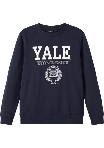 Baskılı Erkek Çocuk Lacivert Sweatshirt Nlnamel Unıversıty Sweat Bru Park