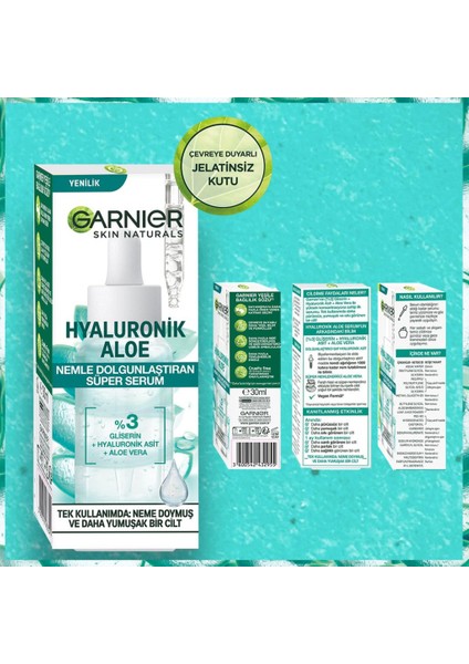 Hyaluronik Aloe Nemle Dolgunlaştıran Süper Serum 30 ml 2'li Set