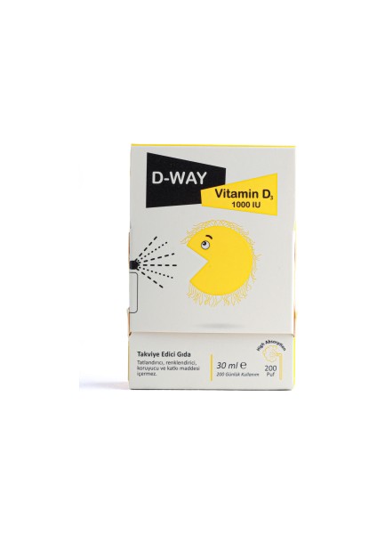 Vitamin D D-Way 30 ml 1000 Ünite