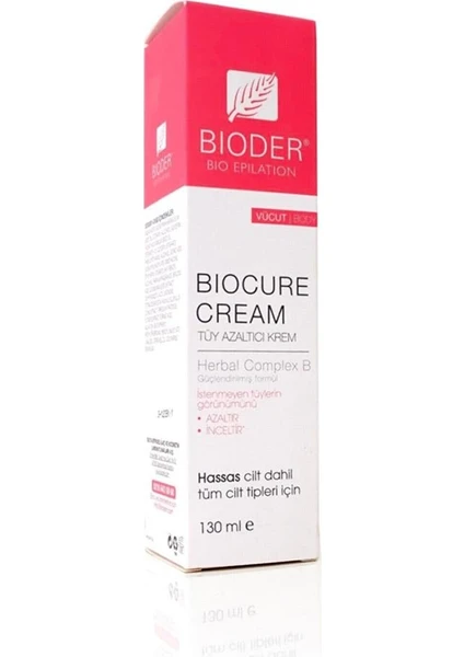 Bioder tüm Cilt Tipleri Için Tüy Azaltıcı Krem 130 ml -V710